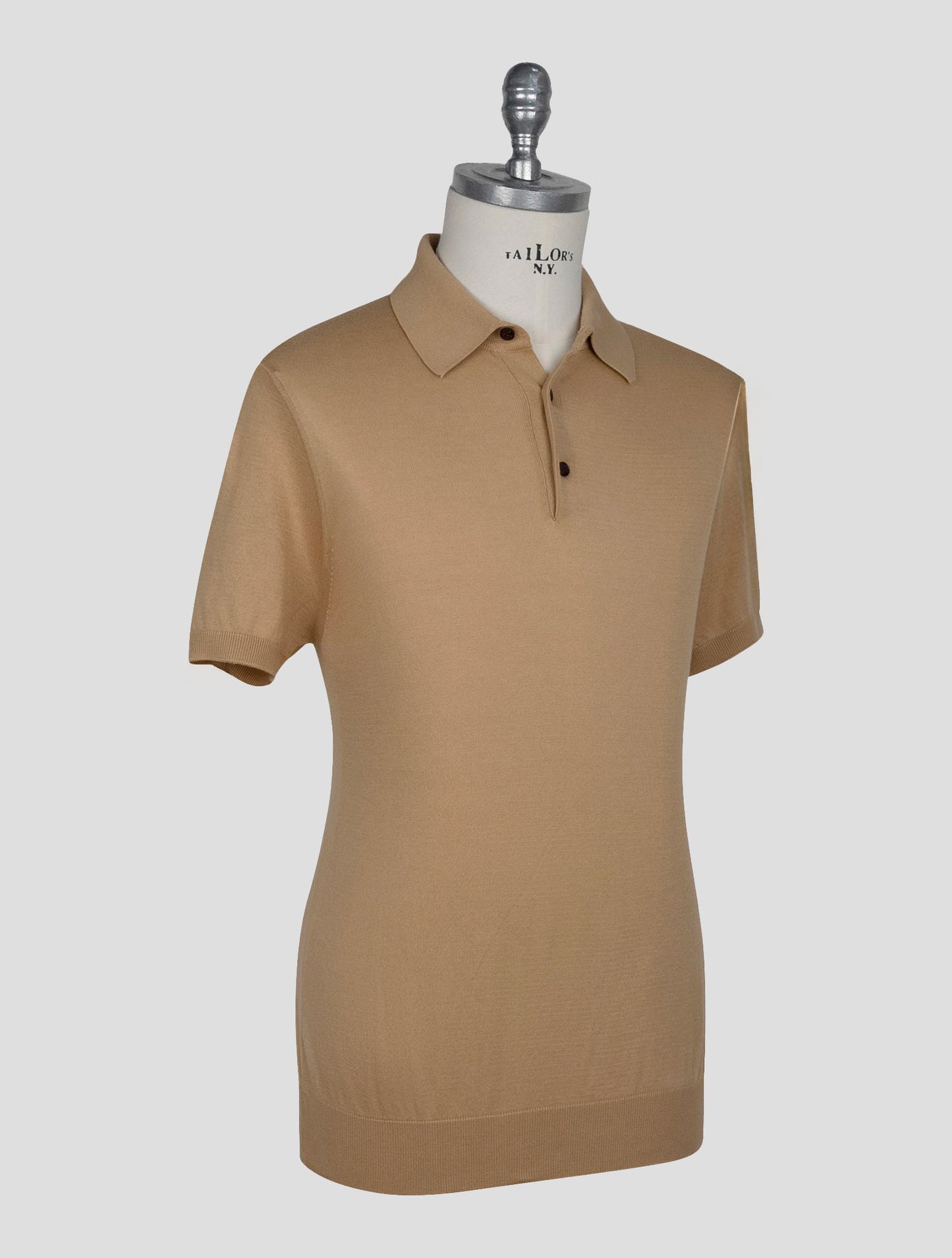 Kiton Beige Cotton Polo