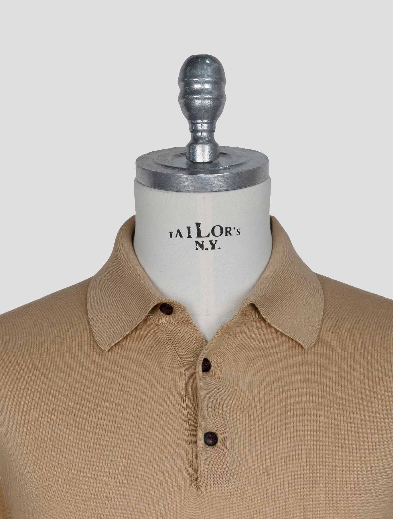 Kiton Beige Cotton Polo