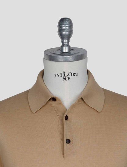 Kiton Beige Cotton Polo