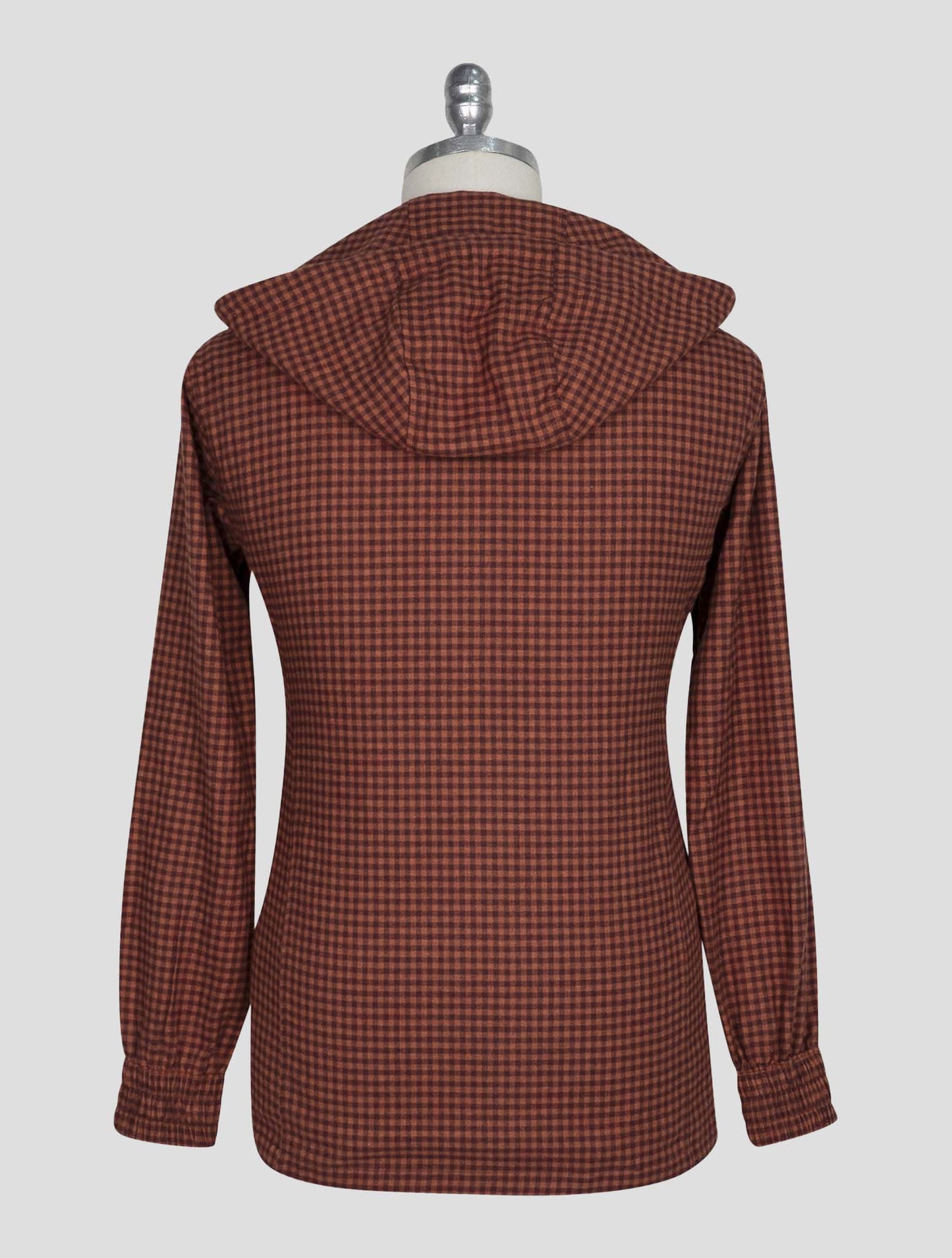 Kiton Orange Purple Cotton Shirt Umbi