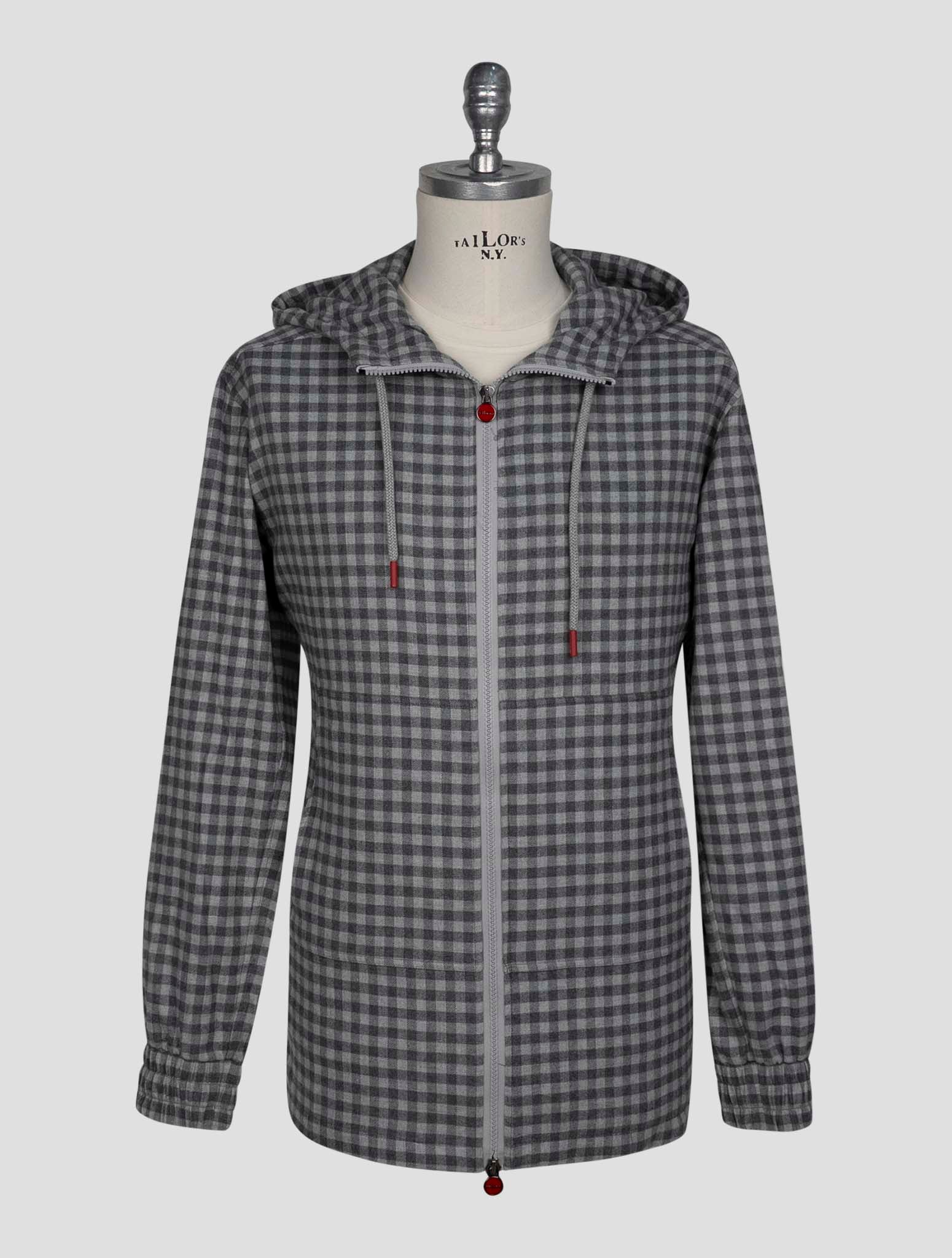 Kiton Gray Cotton Shirt Umbi