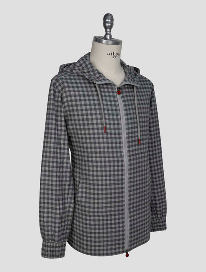 Kiton Gray Cotton Shirt Umbi