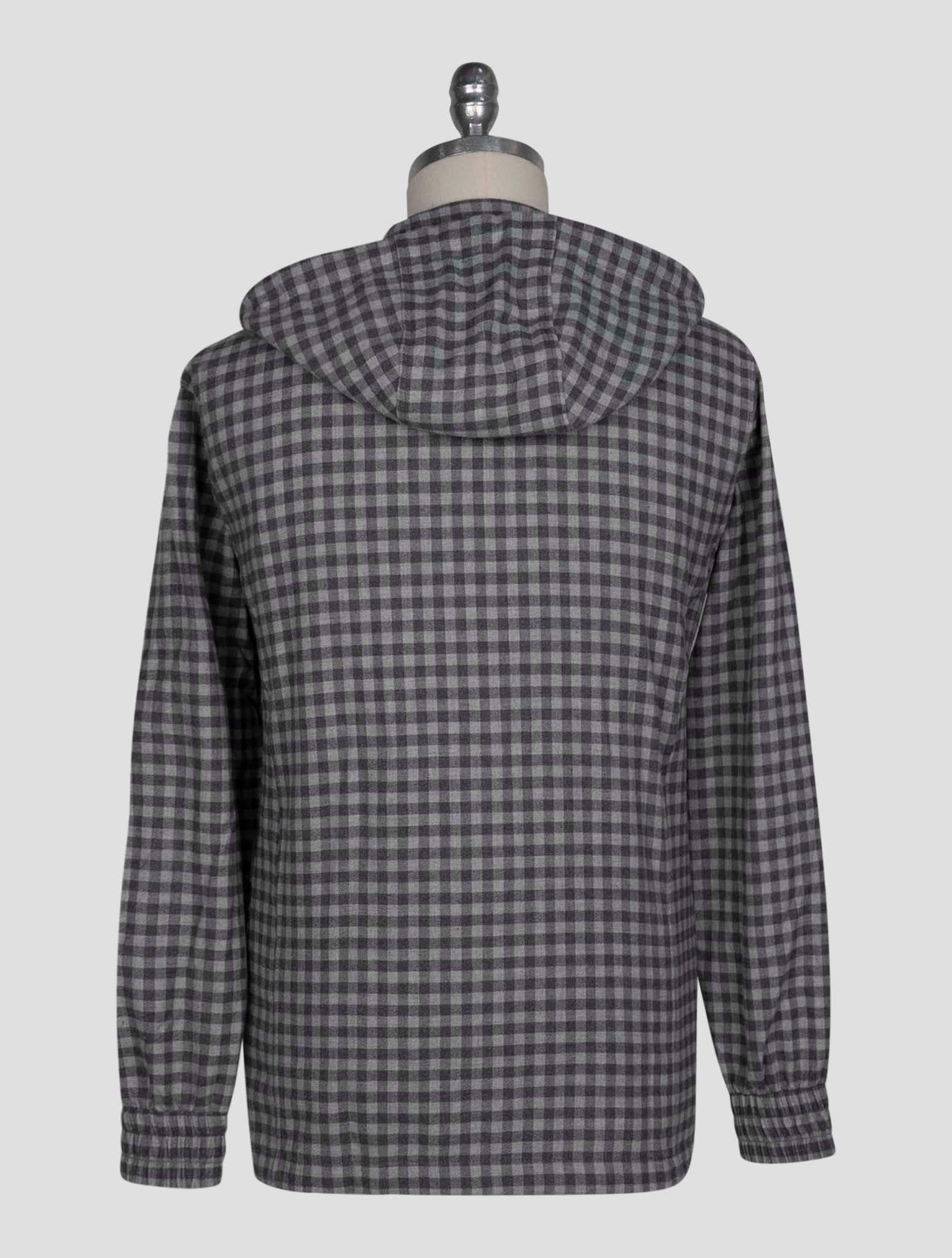 Kiton Gray Cotton Shirt Umbi