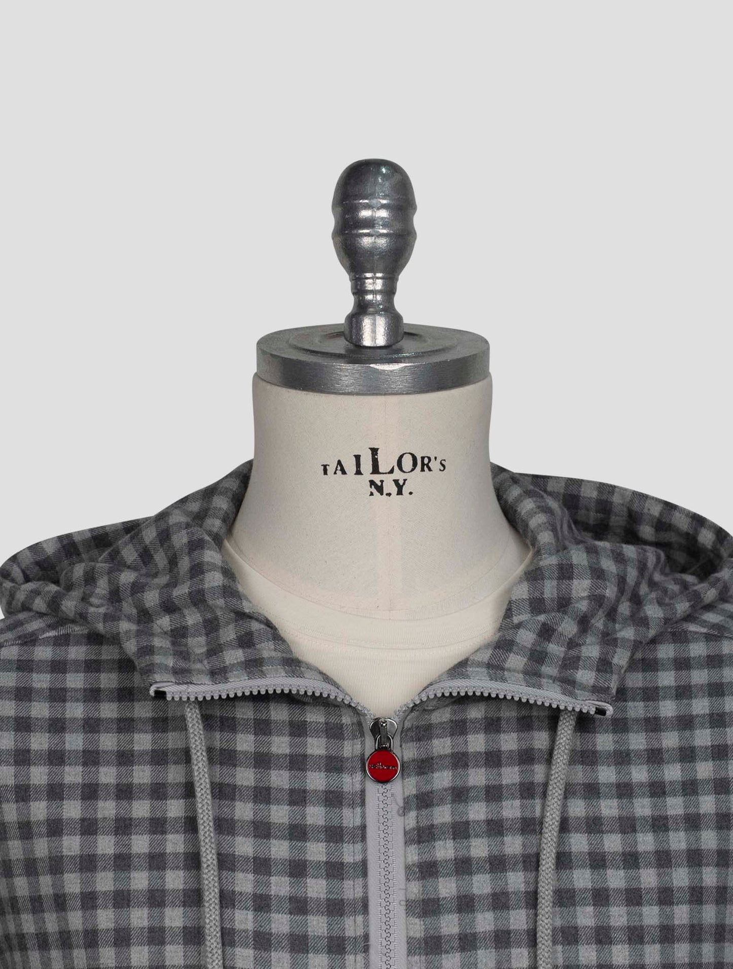 Kiton Gray Cotton Shirt Umbi