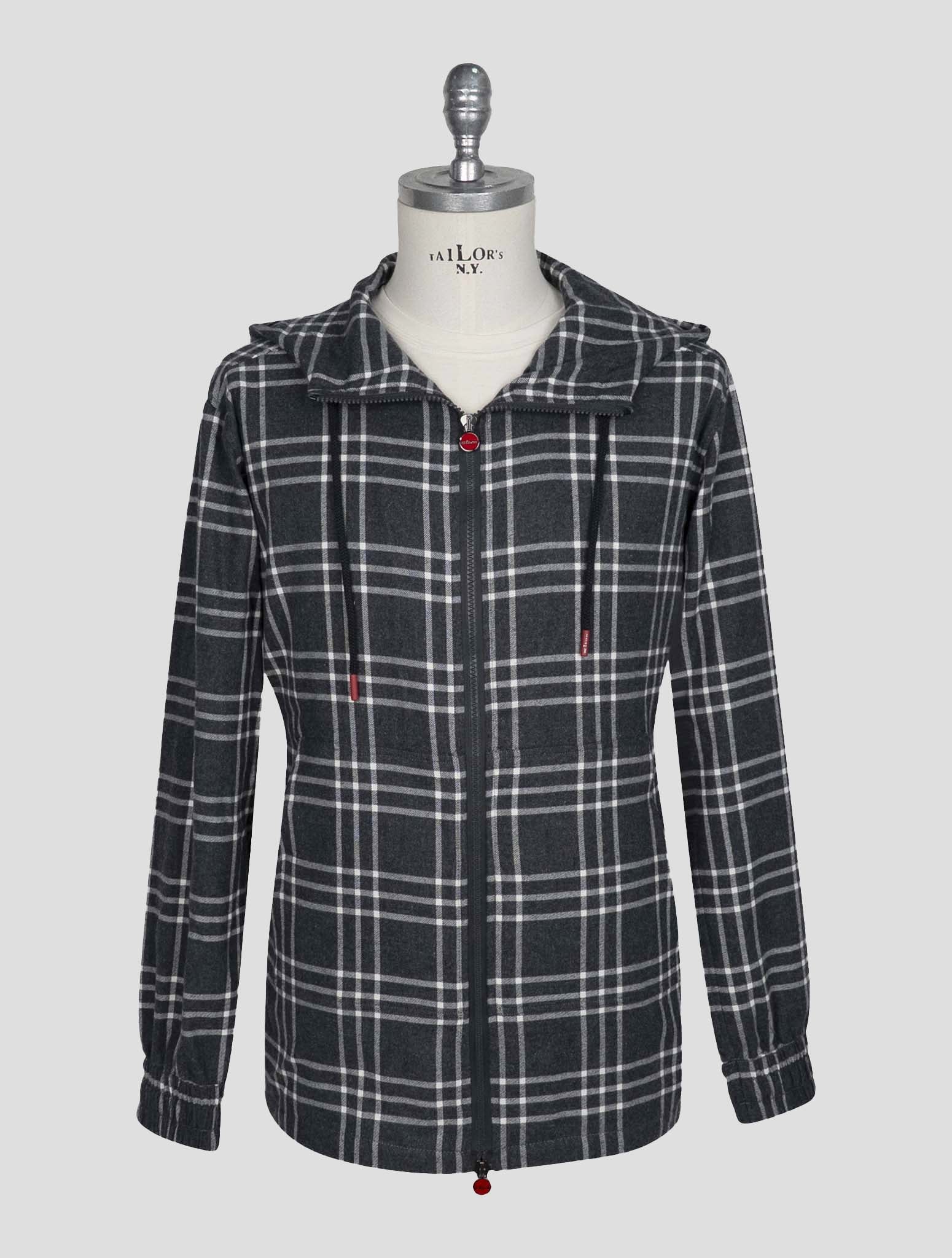 Kiton Gray Cotton Shirt Umbi