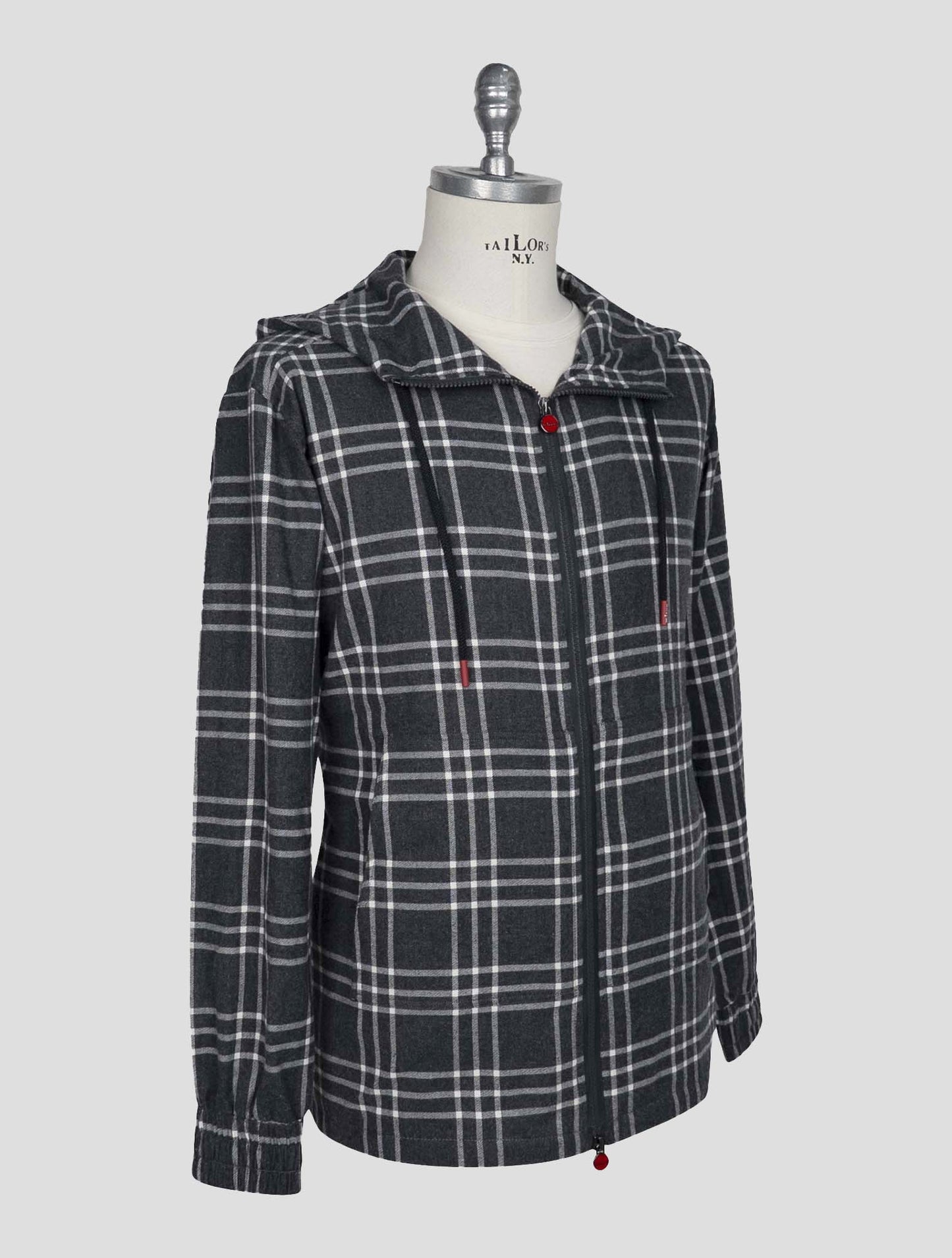 Kiton Gray Cotton Shirt Umbi