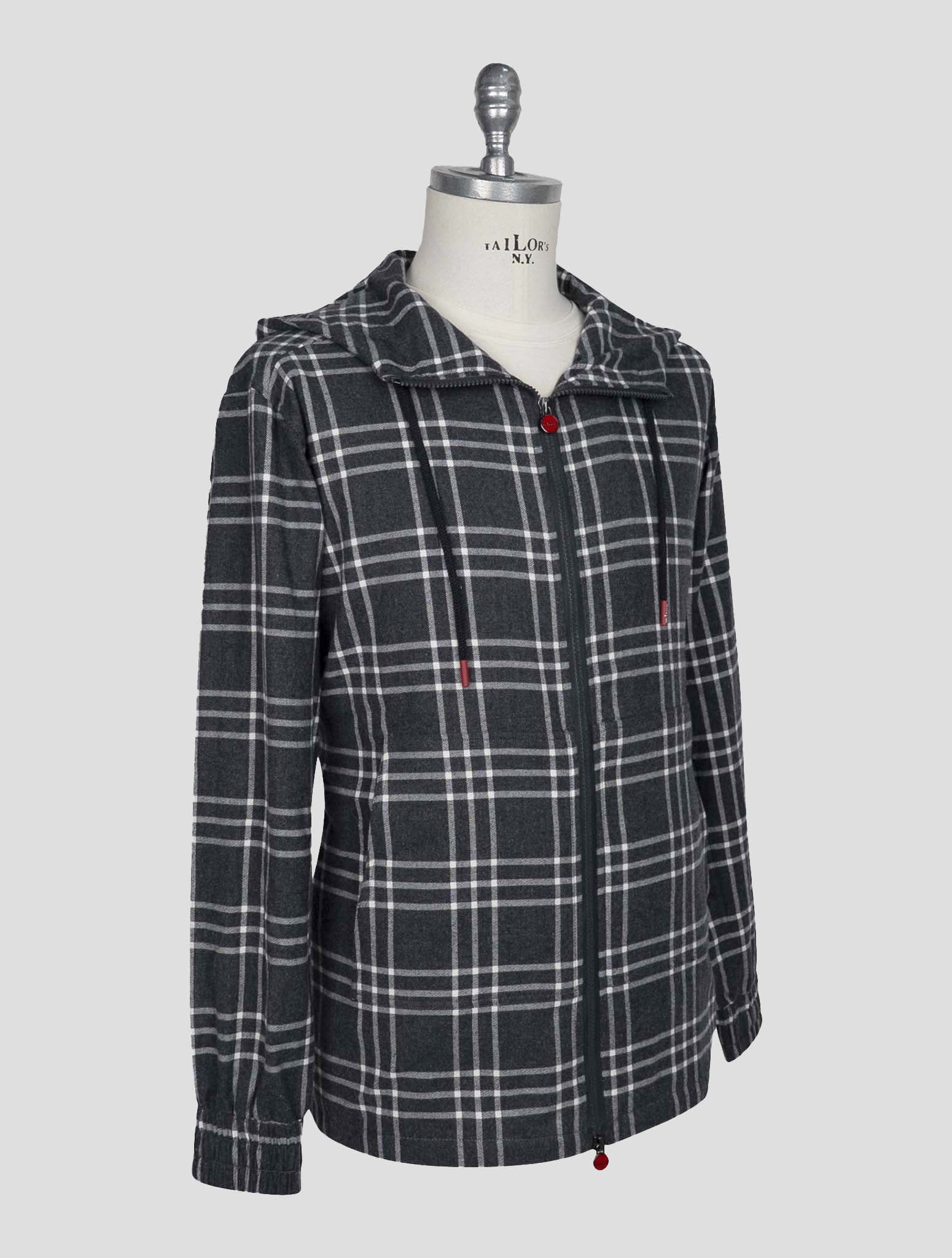 Kiton Gray Cotton Shirt Umbi
