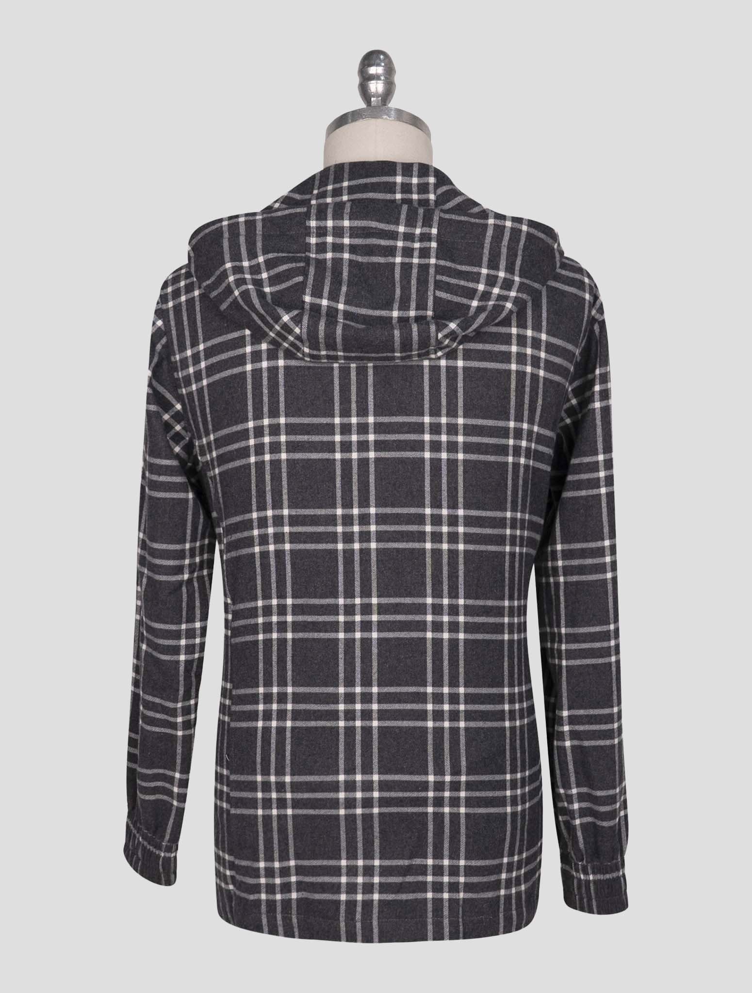 Kiton Gray Cotton Shirt Umbi