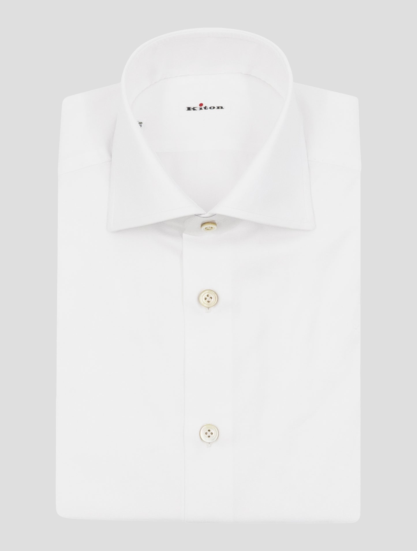 Kiton White Cotton Shirt