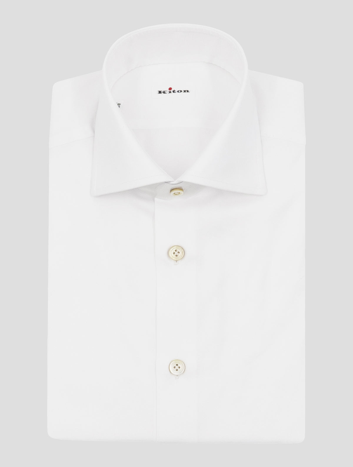 Kiton White Cotton Shirt