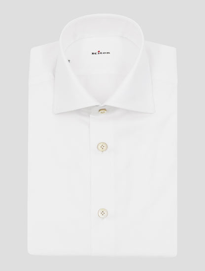 Kiton White Cotton Shirt