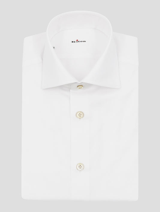Kiton White Cotton Shirt