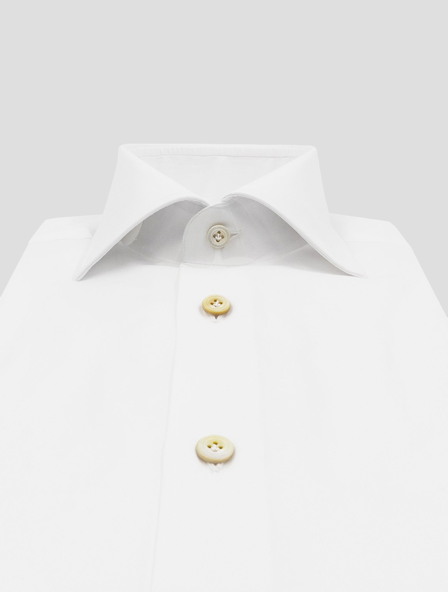 Kiton White Cotton Shirt
