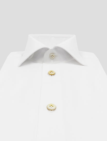 Kiton White Cotton Shirt