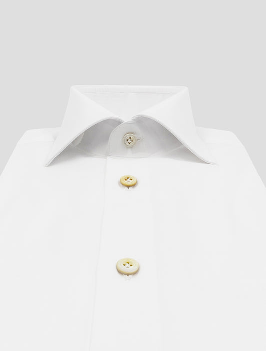 Kiton White Cotton Shirt