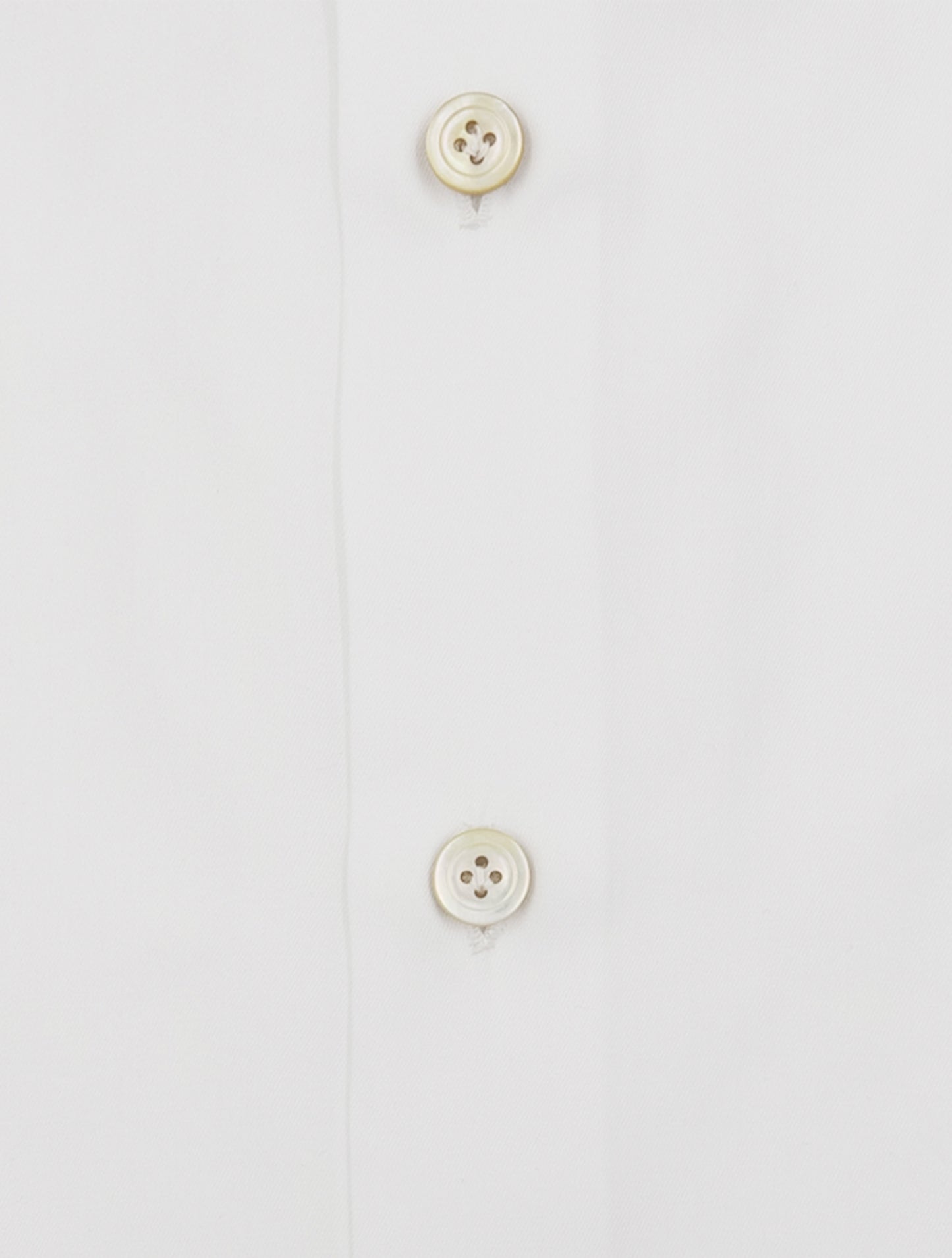 Kiton White Cotton Shirt
