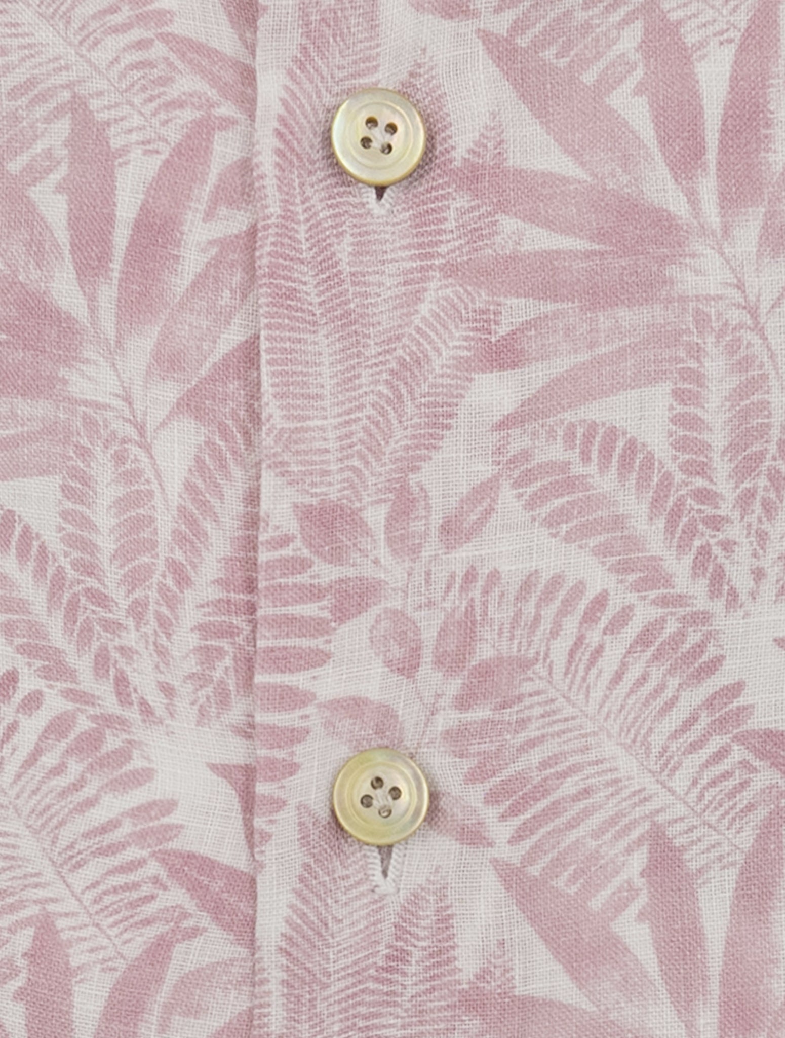 Kiton Pink White Linen Shirt