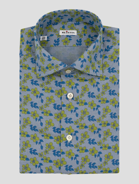Kiton Multicolor Cotton Shirt