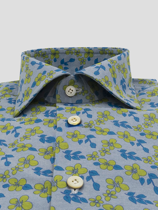 Kiton Multicolor Cotton Shirt