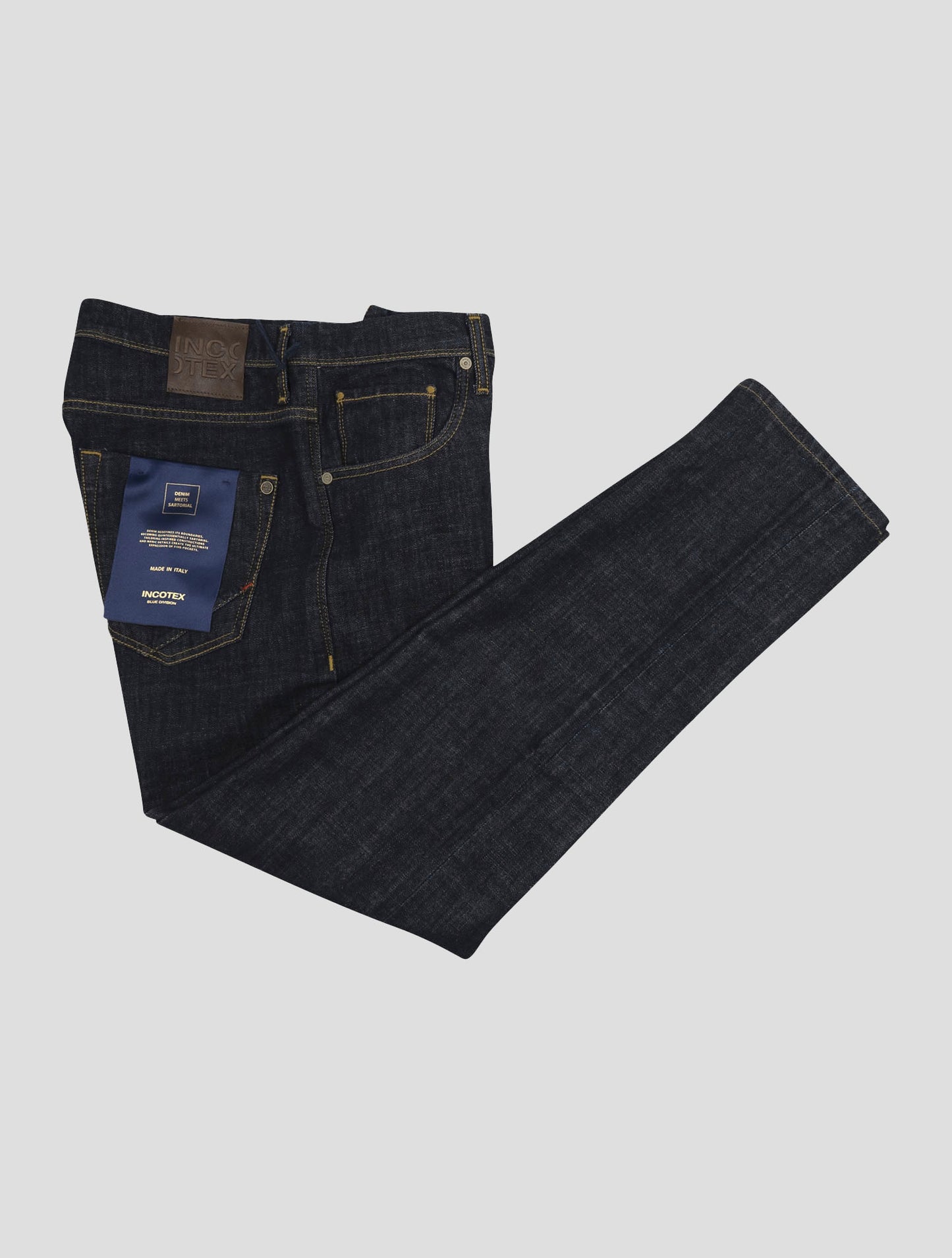 Incotex Dark Blue Cotton Ea Jeans