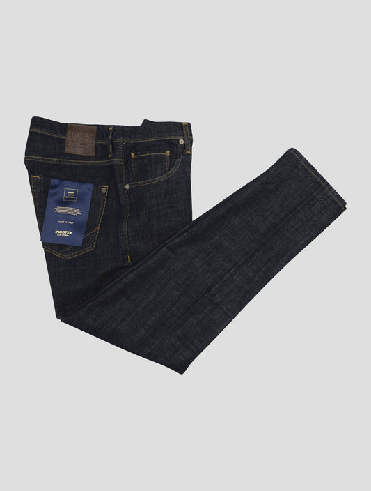 Incotex Dark Blue Cotton Ea Jeans