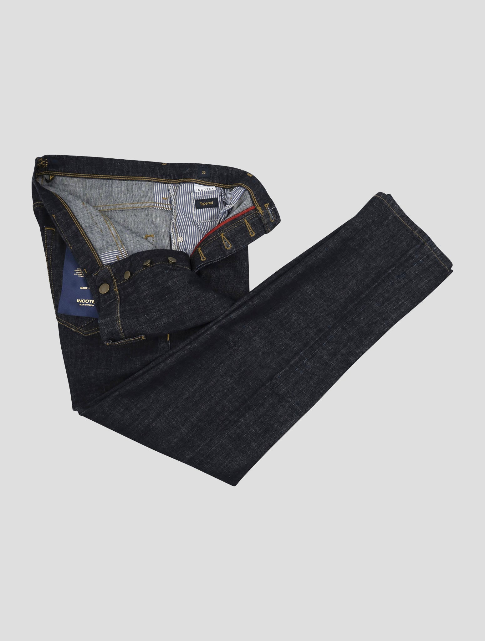 Incotex Dark Blue Cotton Ea Jeans