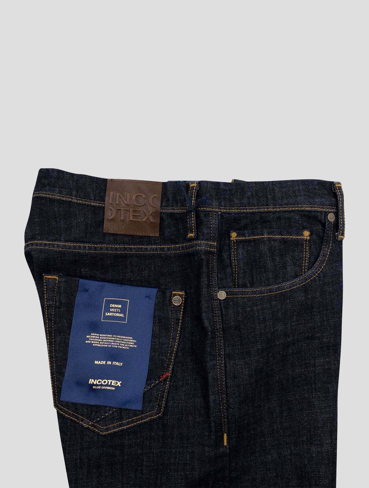 Incotex Dark Blue Cotton Ea Jeans