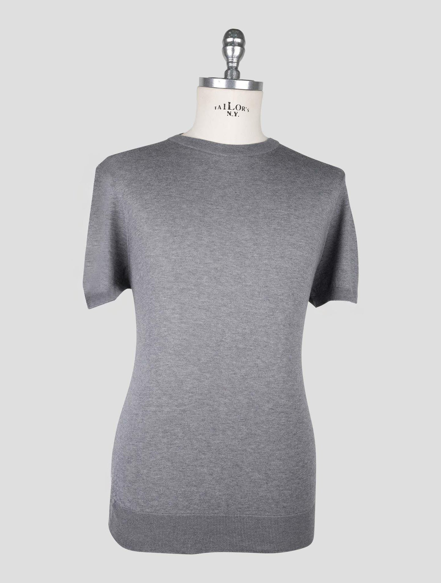 Kiton Gray Cotton T-shirt