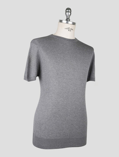 Kiton Gray Cotton T-shirt