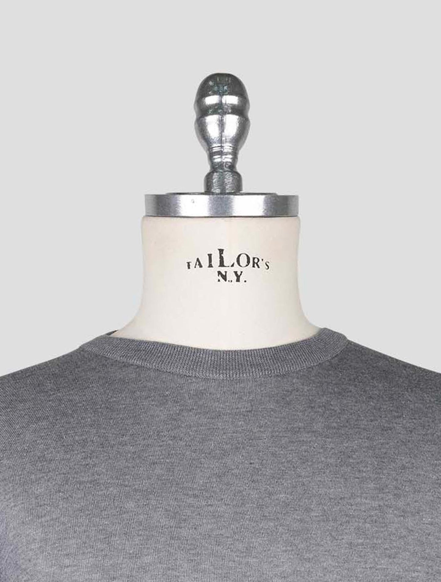 Kiton Gray Cotton T-shirt