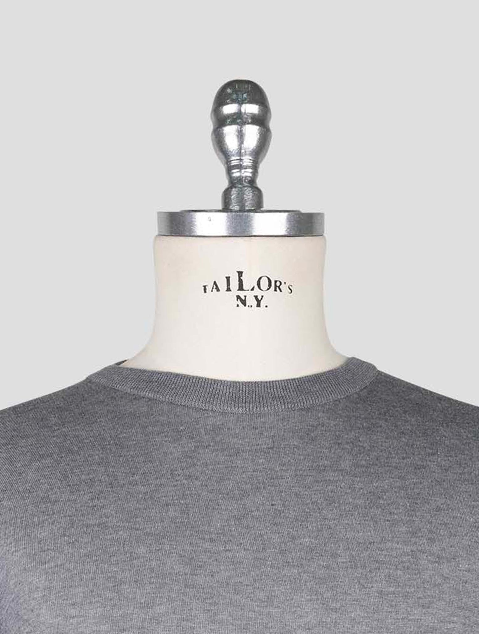 Kiton Gray Cotton T-shirt