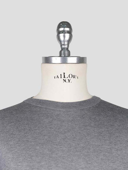 Kiton Gray Cotton T-shirt
