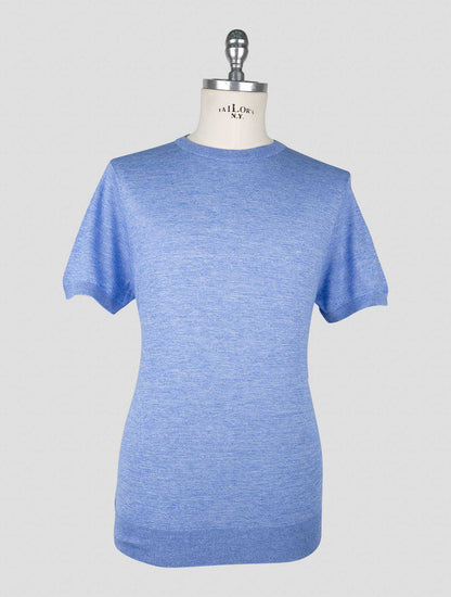 Kiton Light Blue Cotton T-shirt