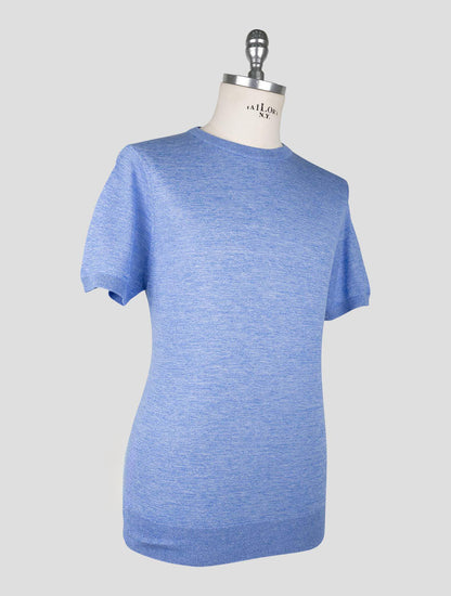 Kiton Light Blue Cotton T-shirt