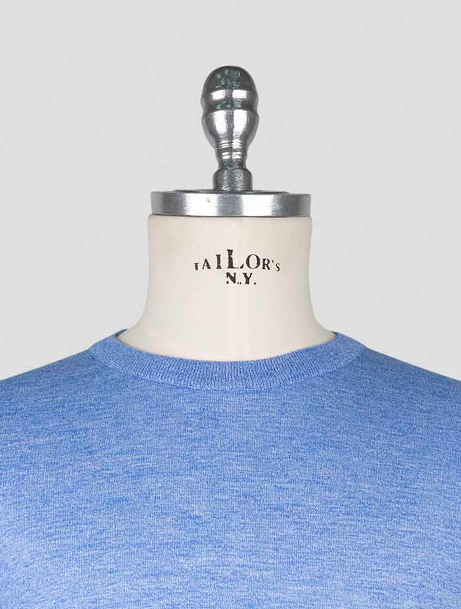 Kiton Light Blue Cotton T-shirt