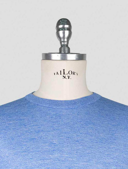 Kiton Light Blue Cotton T-shirt