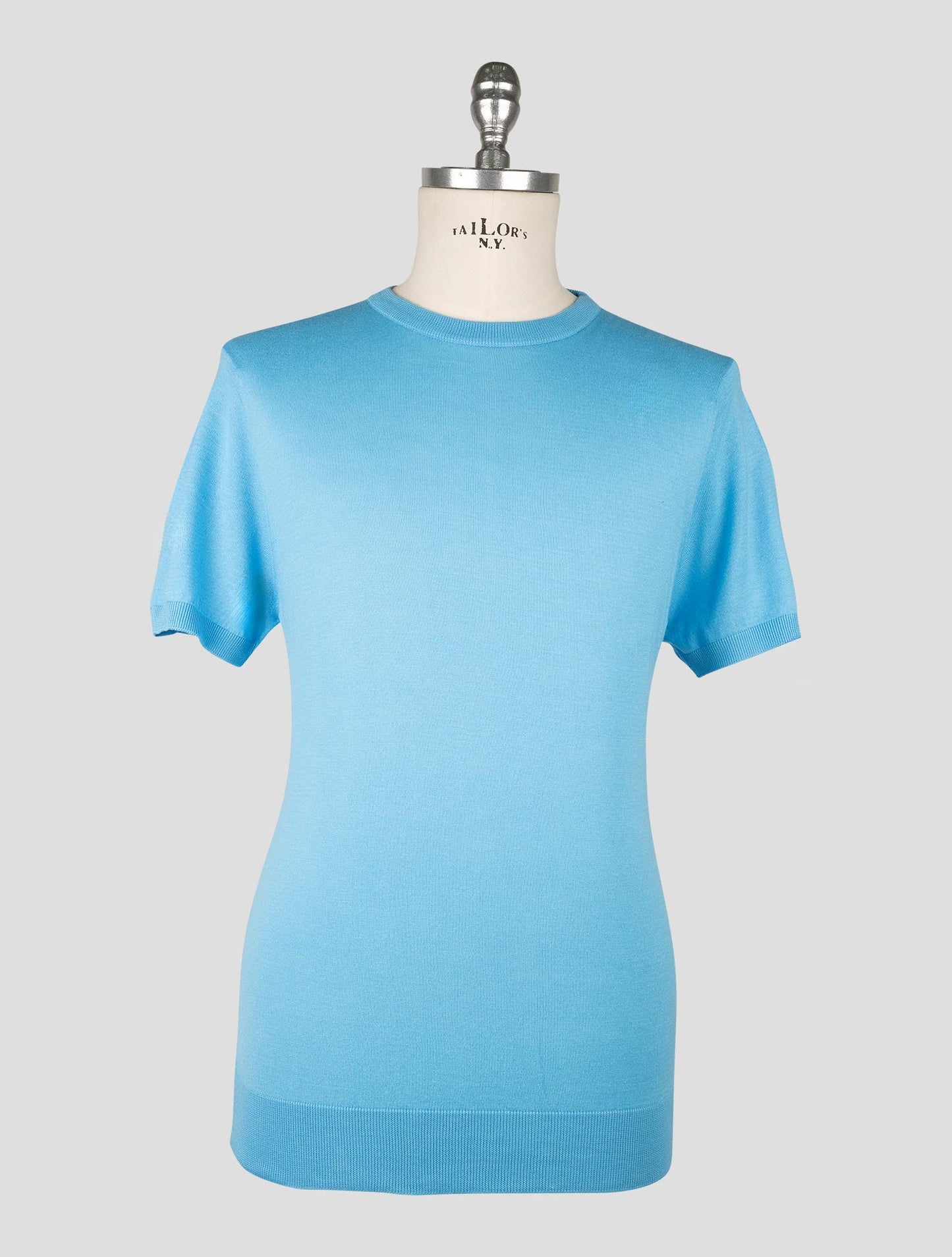 Kiton Light Blue Cotton T-shirt