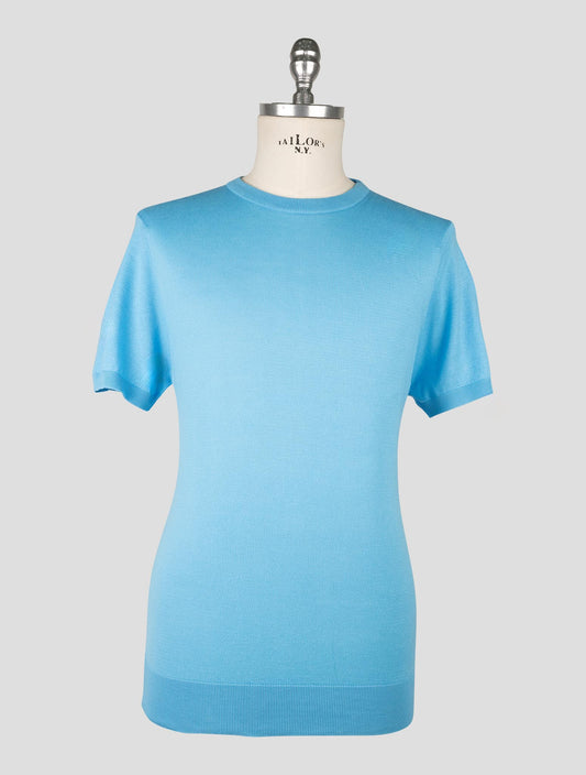 Kiton Light Blue Cotton T-shirt
