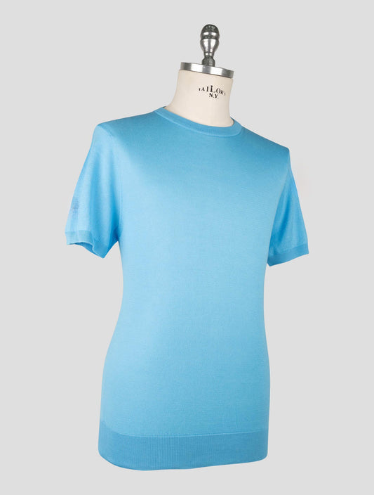 Kiton Light Blue Cotton T-shirt