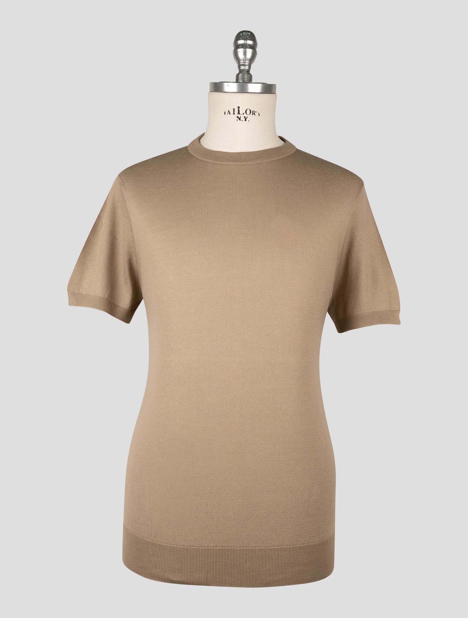 Kiton Light Brown Cotton T-shirt