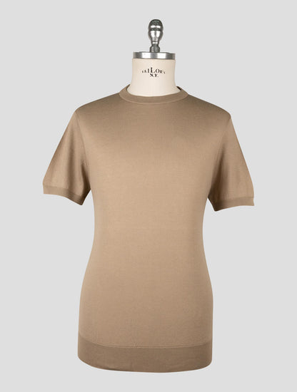 Kiton Light Brown Cotton T-shirt