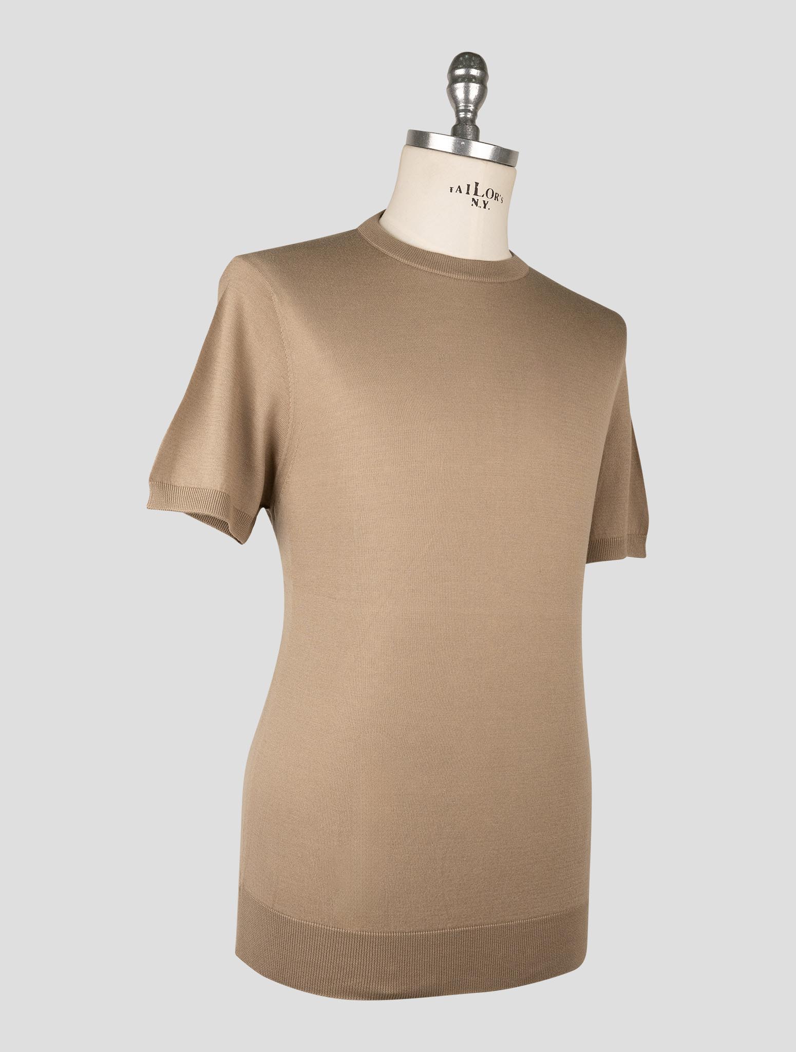 Kiton Light Brown Cotton T-shirt