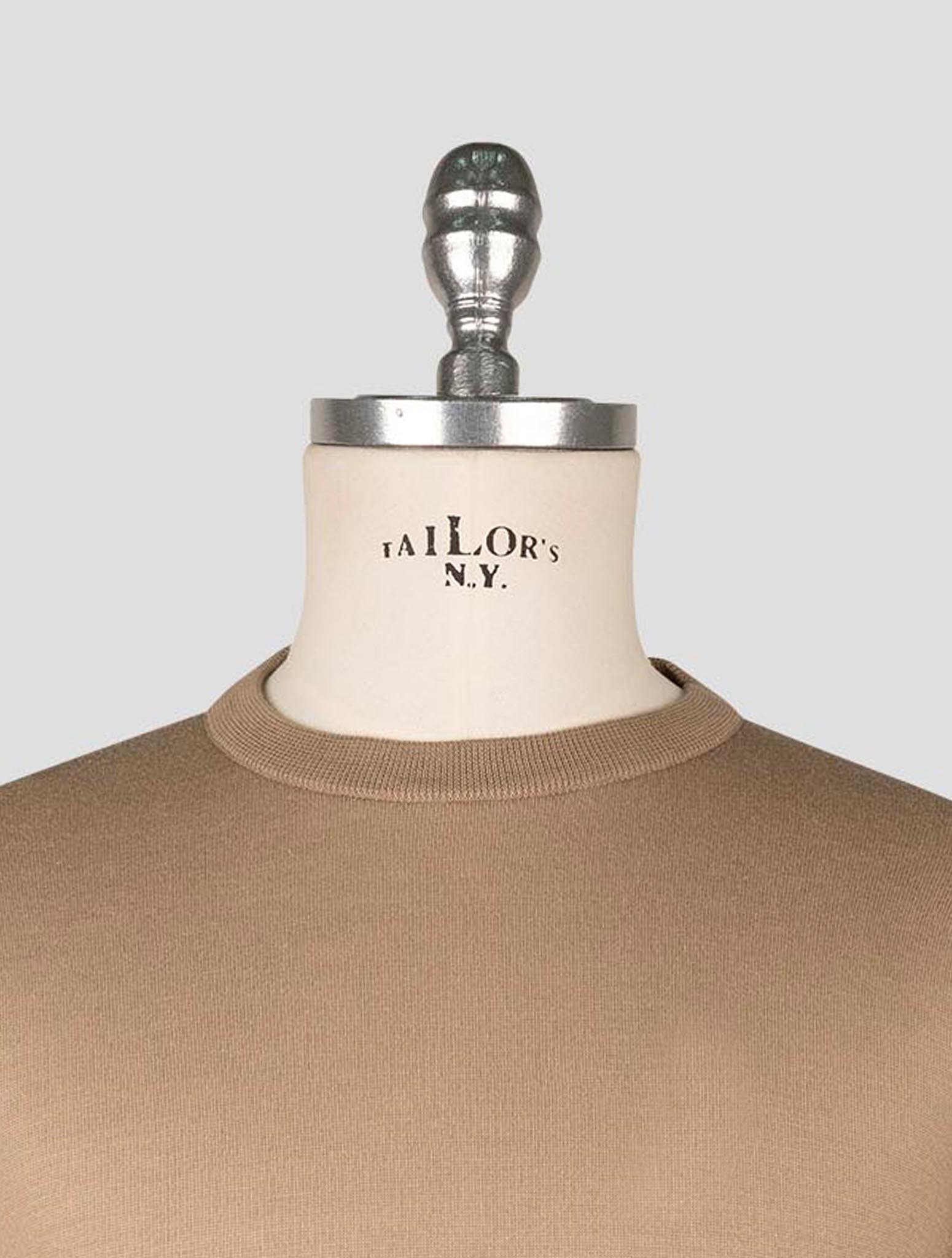 Kiton Light Brown Cotton T-shirt