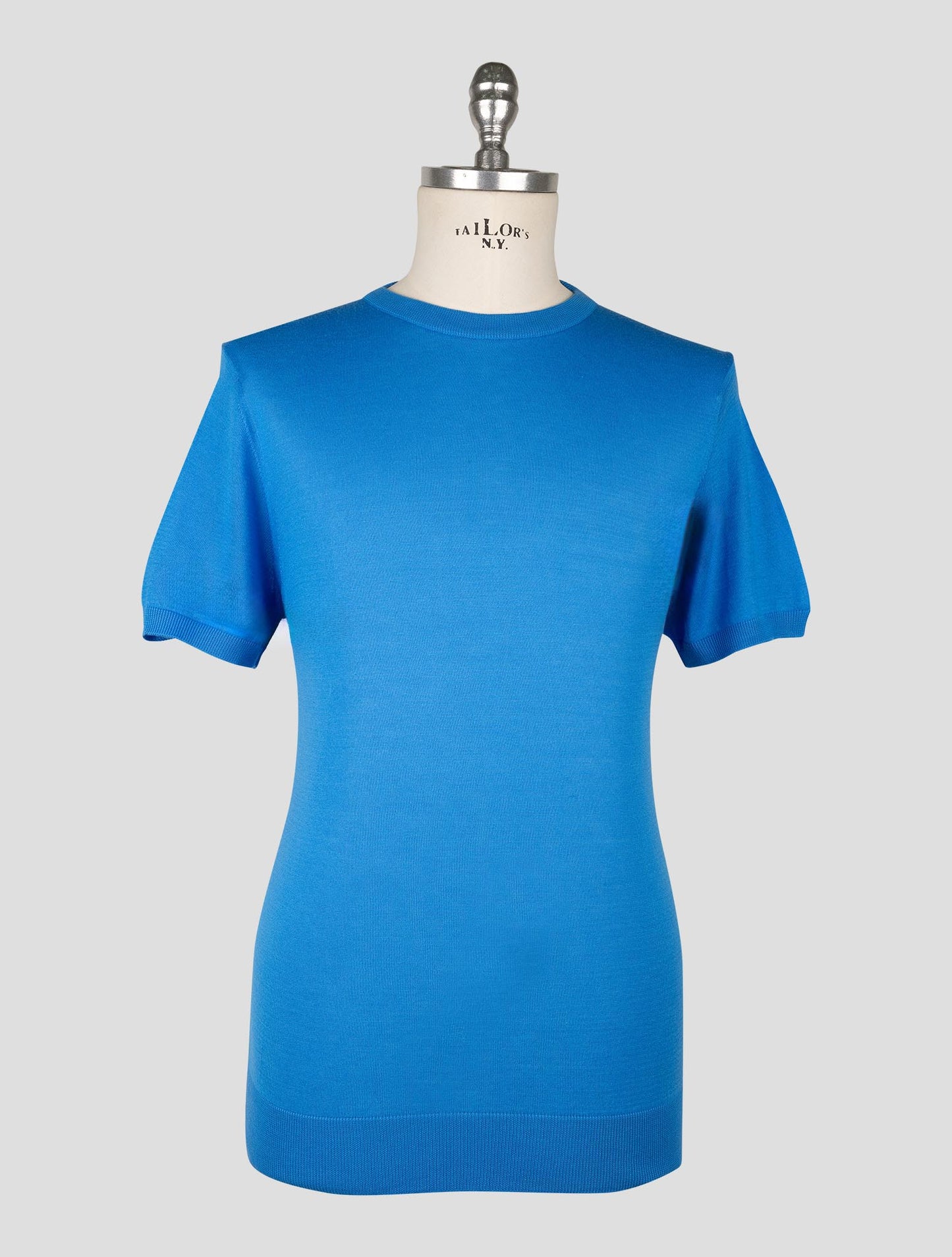 Kiton Blue Cotton T-shirt