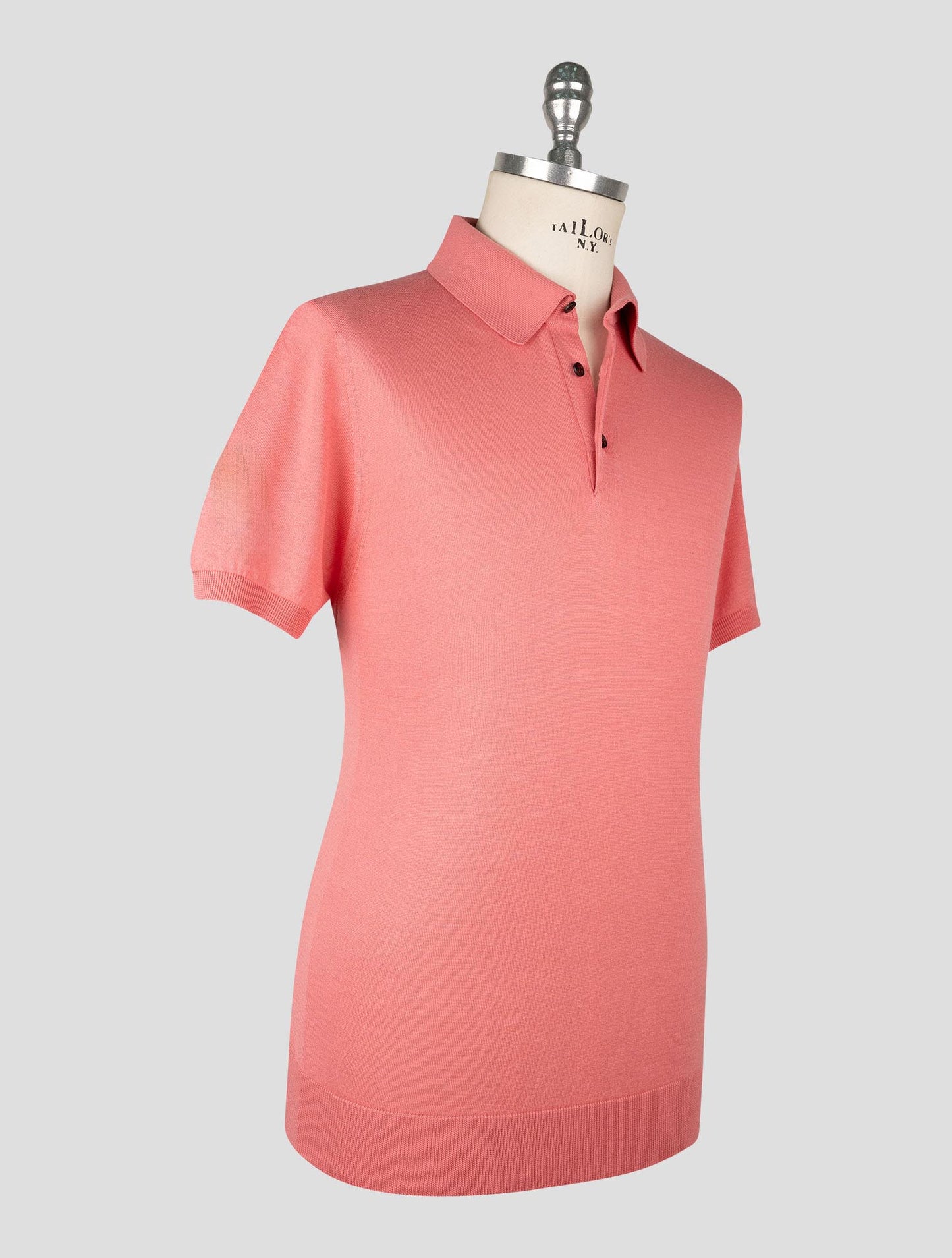Kiton Pink Cotton Polo