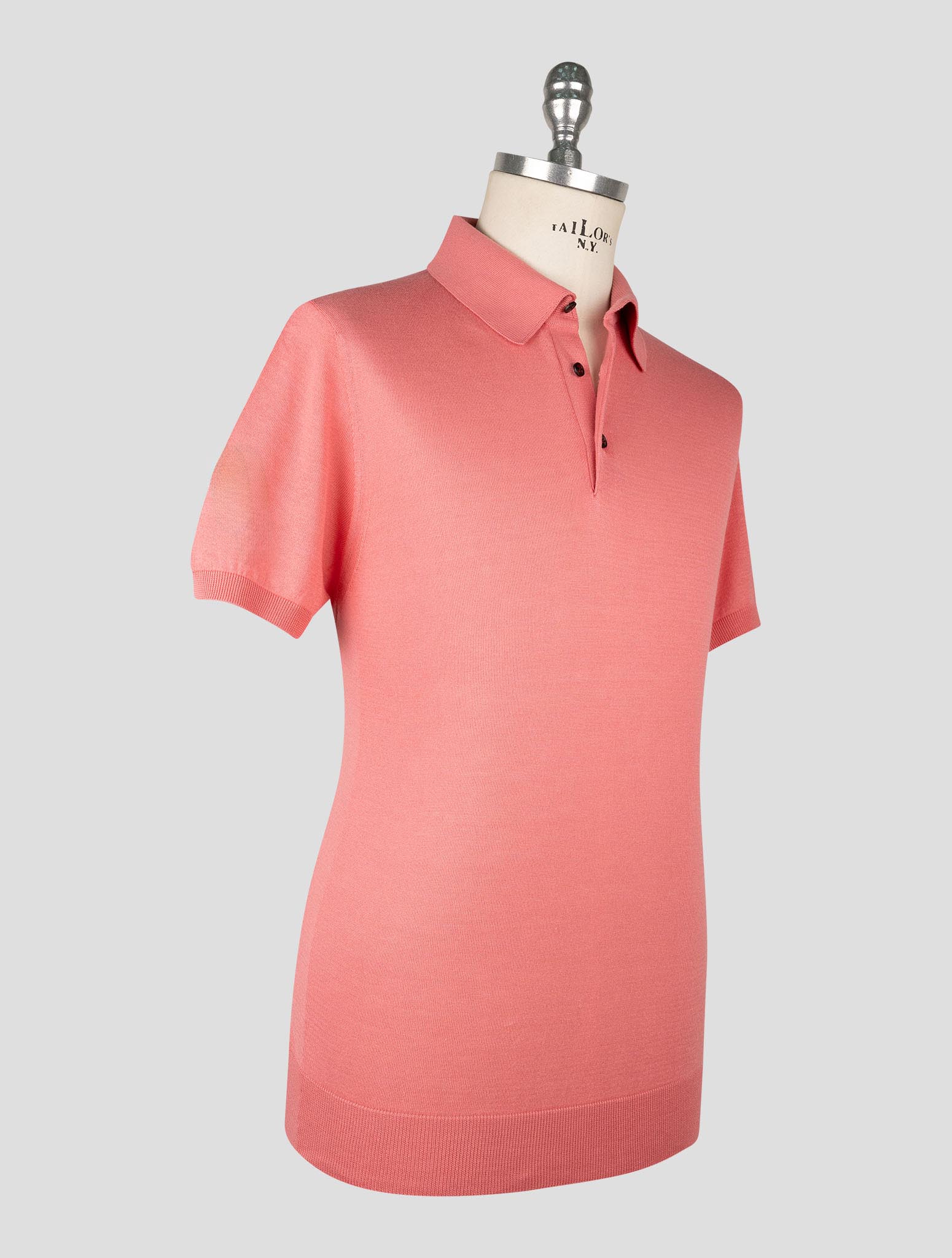 Kiton Pink Cotton Polo