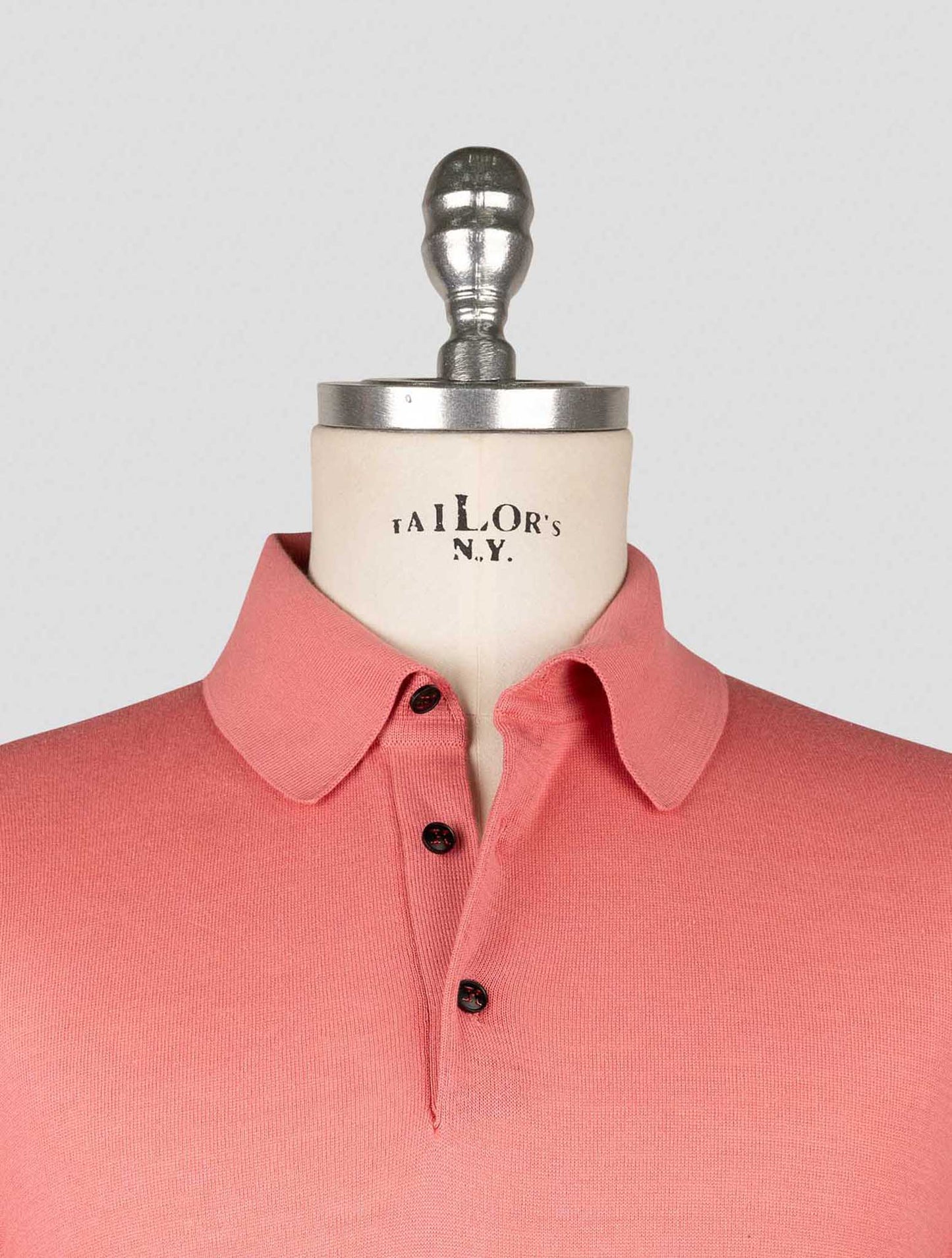 Kiton Pink Cotton Polo