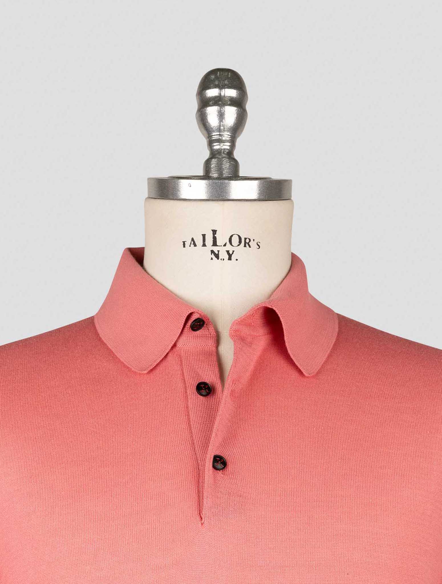 Kiton Pink Cotton Polo