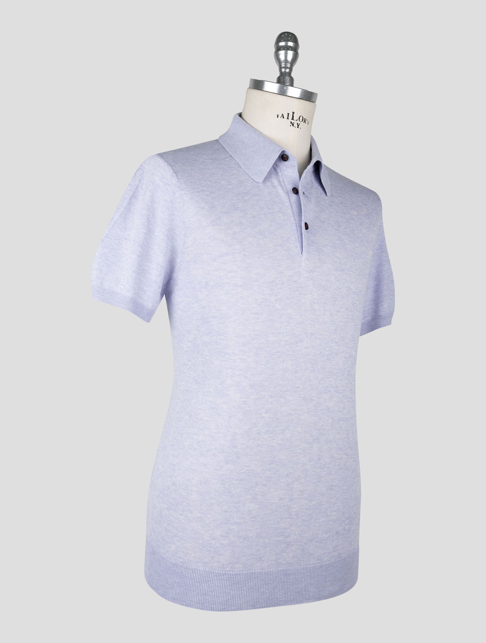 Kiton Lilac Cotton Polo
