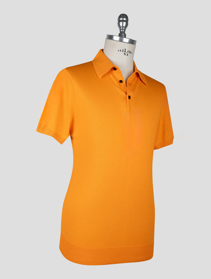 Kiton Orange Cotton Polo
